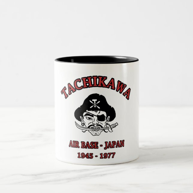 tachikawa  air base japan Two-Tone coffee mug (Center)