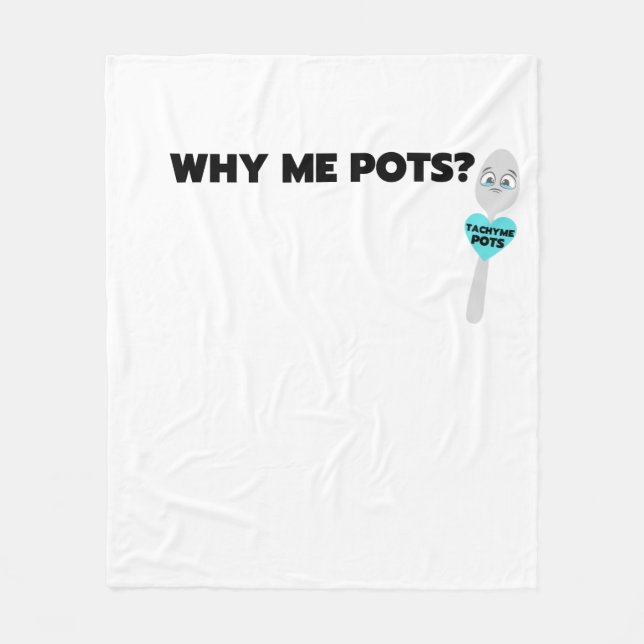 Tachy Me Spoon Bold Print Fleece Blanket (Front)