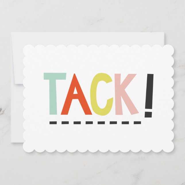 TACK! Colours Card (Front)