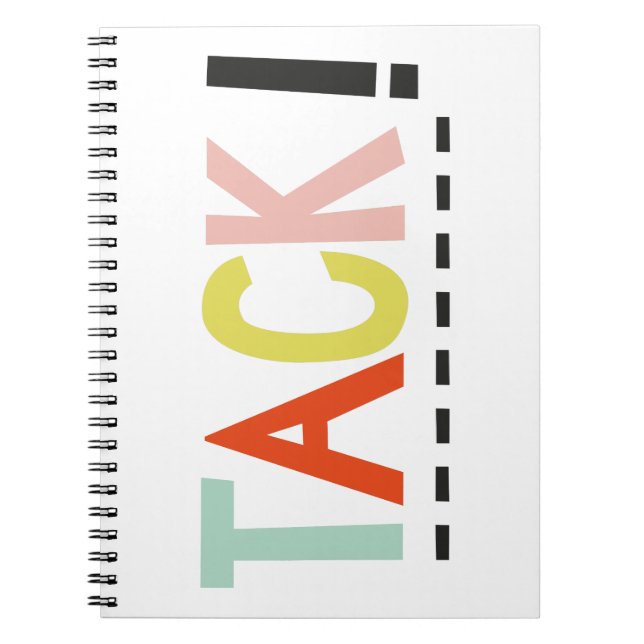 TACK Colours Notebook (Front)