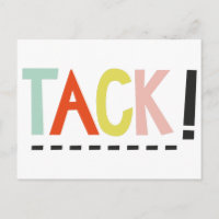 TACK! Colours Postcard