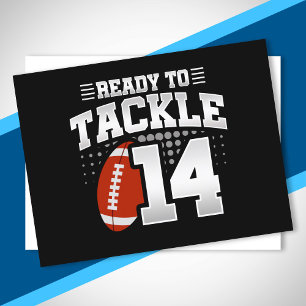 Tackle 14th Birthday 14 Years Couples Anniversary Postcard