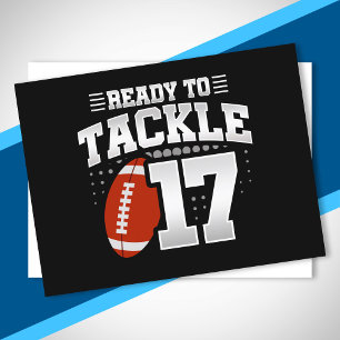 Tackle 17th Birthday 17 Years Couples Anniversary Postcard