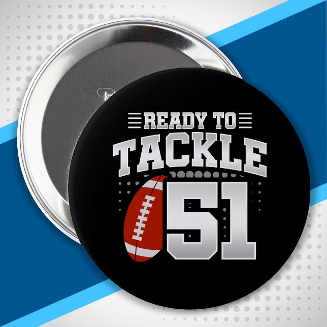 Tackle 51st Birthday 51 Years Couples Anniversary 10 Cm Round Badge (Creator Uploaded)