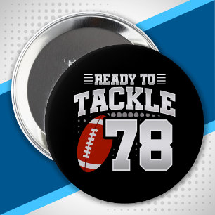 Tackle 78th Birthday 78 Years Couples Anniversary 10 Cm Round Badge