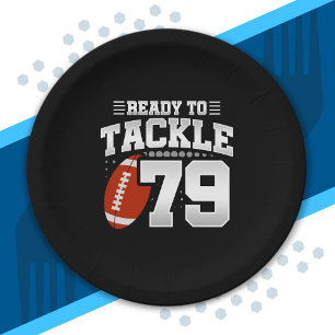 Tackle 79th Birthday 79 Years Couples Anniversary Paper Plate