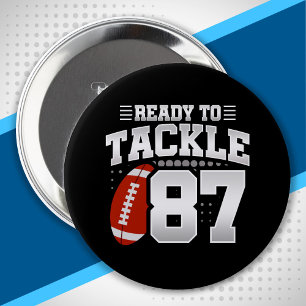 Tackle 87th Birthday 87 Years Couples Anniversary 10 Cm Round Badge
