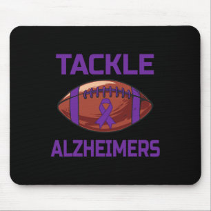 Tackle Alzheimerheimers Fight End Support Wear Pur Mouse Pad