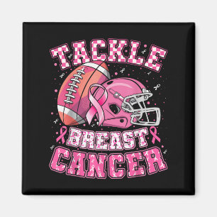 Tackle Breast Cancer Awareness American Football M Magnet