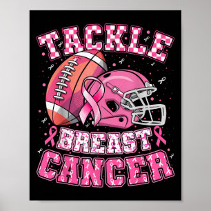 Tackle Breast Cancer Awareness American Football M Poster