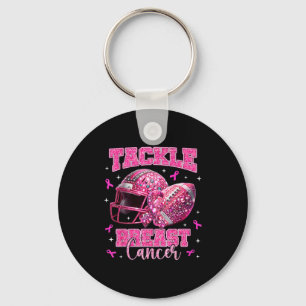 Tackle Breast Cancer Awareness American Football N Key Ring