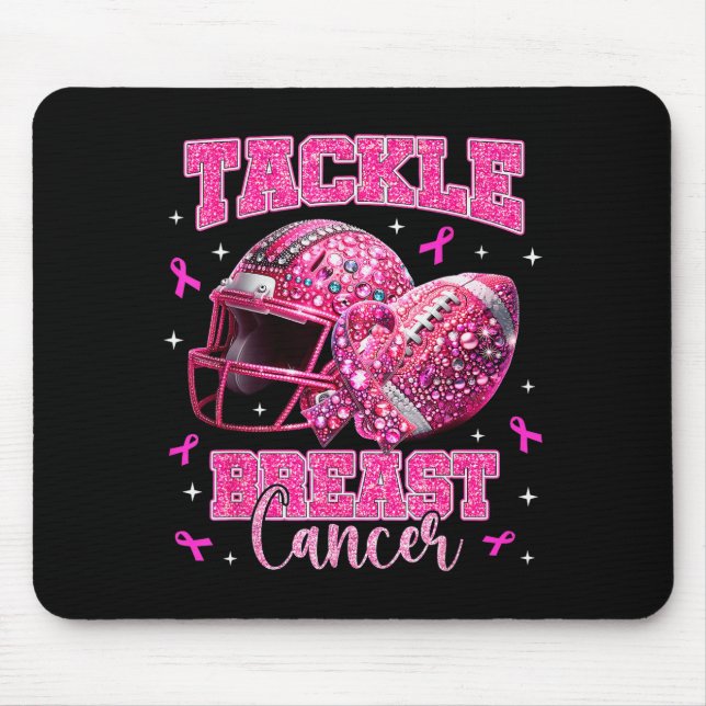 Tackle Breast Cancer Awareness American Football N Mouse Pad (Front)