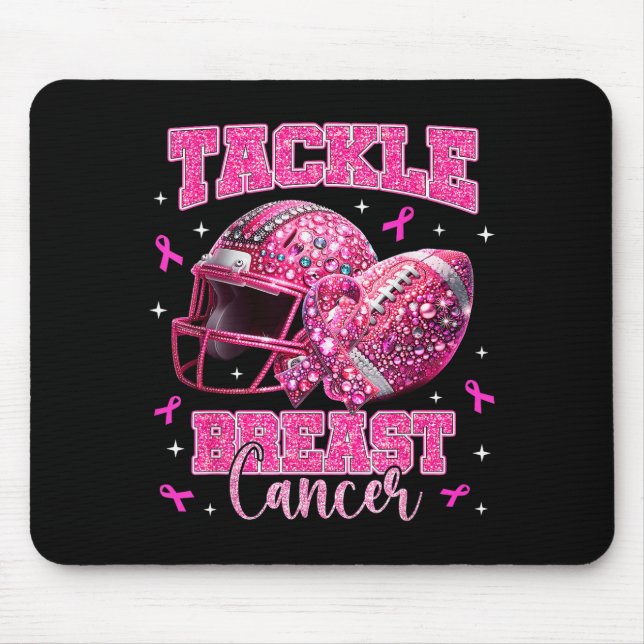 Tackle Breast Cancer Awareness American Football N Mouse Pad (Front)