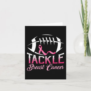 Tackle Breast Cancer Awareness American Football P Card