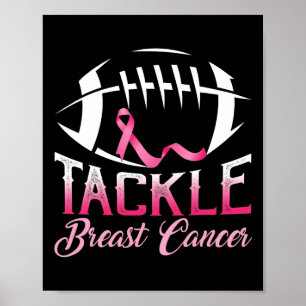 Tackle Breast Cancer Awareness American Football P Poster