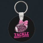 Tackle Breast Cancer Awareness American Football W Key Ring<br><div class="desc">Tackle Breast Cancer Awareness American Football Women Kids</div>