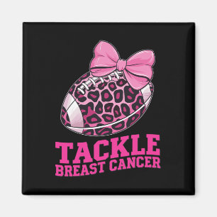 Tackle Breast Cancer Awareness American Football W Magnet