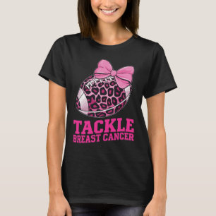Tackle Breast Cancer Awareness American Football W T-Shirt