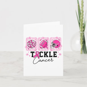 Tackle Breast Cancer Awareness American Footbyll P Card
