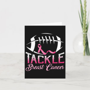 Tackle Breast Cancer Awareness American Footbyll P Card