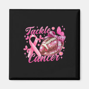 Tackle Breast Cancer Awareness American Footll Pin Magnet
