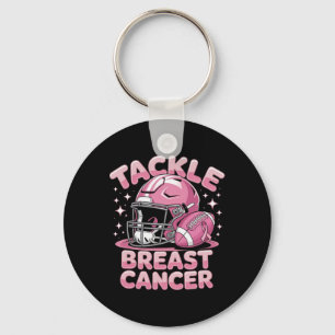 Tackle Breast Cancer Awareness American Footll Wom Key Ring