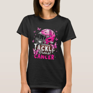 Tackle Breast Cancer Awareness American Footll Wom T-Shirt