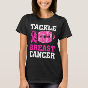 Tackle Breast Cancer Awareness Fighting American F T-Shirt