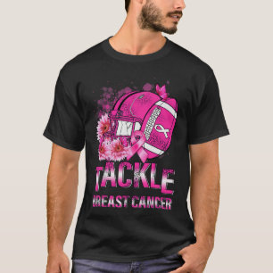 Tackle Breast Cancer Awareness Fighting American F T-Shirt