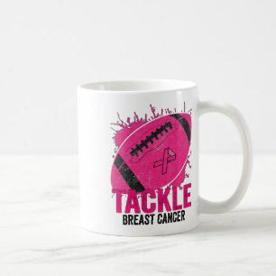 Tackle Breast Cancer Awareness Footbyll Breast Can Coffee Mug