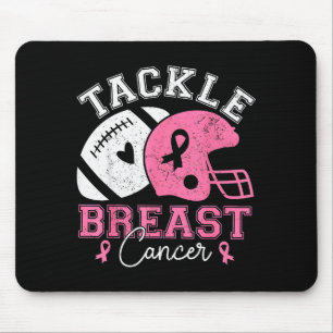 Tackle Breast Cancer Awareness Nk Ribbon American Mouse Pad