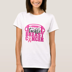 Tackle Breast Cancer Awareness Pink Ribbon America T-Shirt