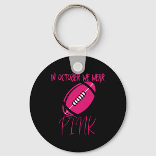Tackle Breast Cancer Awareness Survivor Football O Key Ring