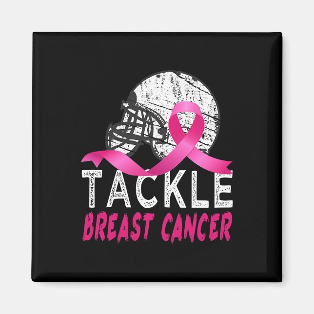 Tackle Breast Cancer Awareness Survivor Football O Magnet (Front)