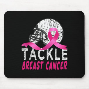 Tackle Breast Cancer Awareness Survivor Footbyll O Mouse Pad