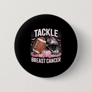 Tackle Breast Cancer Football Breast Cancer Awaren 6 Cm Round Badge