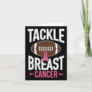 Tackle Breast Cancer Footll Awareness Support  Card