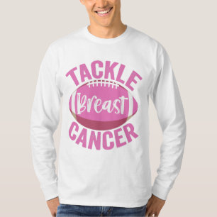 Tackle Breast Cancer Funny Football Awareness Gift T-Shirt
