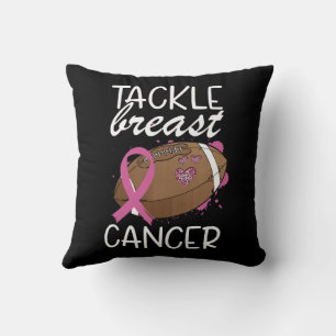 Tackle Cancer Breast Cancer Awareness Ribbon  Cushion