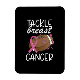 Tackle Cancer Breast Cancer Awareness Ribbon Magnet