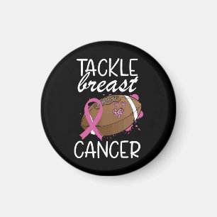 Tackle Cancer Breast Cancer Awareness Ribbon Magnet