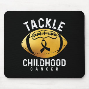 Tackle Childhood Cancer Baseball Ribbon Childhood  Mouse Pad