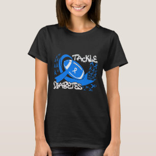 Tackle Diabetes Awareness Football  T-Shirt