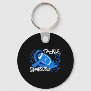 Tackle Diabetes Awareness Footbyll  Key Ring