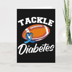 Tackle Diabetes T1d Warrior Diabetes Awareness  Card