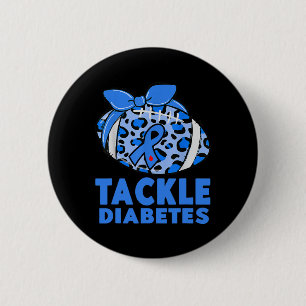 Tackle Diabetic Blue Diabetes Type 1 Awareness War 6 Cm Round Badge