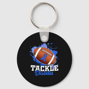 Tackle Diabetic Blue Diabetes Type 1 Awareness War Key Ring