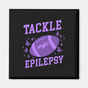 Tackle Epilepsy Football Epilepsy Awareness Magnet