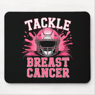 Tackle Football Breast Cancer Awareness Nk Ribbon Mouse Pad