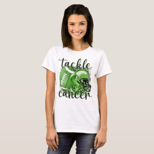 Tackle Liver Cancer Football Themed T-Shirt